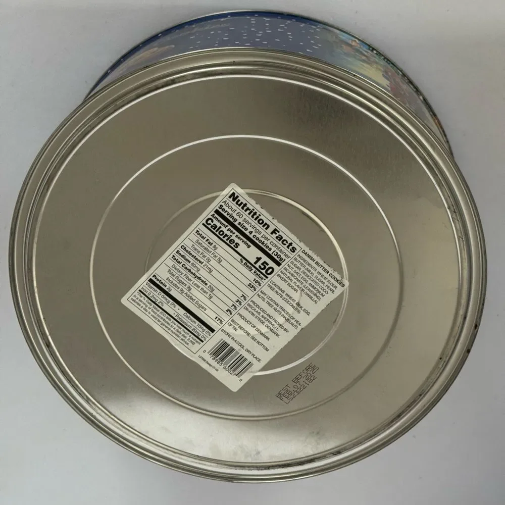 Bisca Christmas Danish Butter Cookies Tin EMPTY